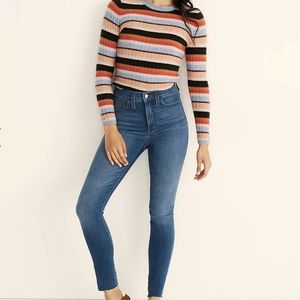 Madewell 10" High-Rise Roadtripper Crop Jeans Raw-Hem Edition